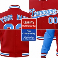 Veste de baseball personnalisée pour homme, veste en molleton doublée, veste à blocs de couleur, vêtements de sport décontractés