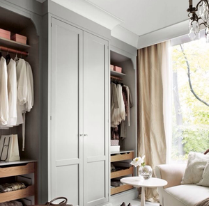 Petite armoire moderne personnalisée au <span class=keywords><strong>design</strong></span> avec penderies autoportantes en bois pour chambre à coucher et salon - Product Image 6