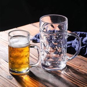 Offre Spéciale – Chopes d'Oktoberfest personnalisables avec logo, 500 ml et 1000 ml, en plastique, forme classique allemande, avec poignée - Product Image 4