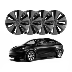 Modificación de coche cubierta de cubo de rueda decoración Original <span class=keywords><strong>tapacubos</strong></span> de coche 18 ''19 pulgadas 4 Uds Kit <span class=keywords><strong>tapacubos</strong></span> de automóvil para Tesla Model 3 Model Y - Product Image 1