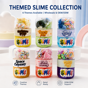 Kit de Slime Personalizado con Logo, Charm de Zorro de Fútbol y Accesorios Brillantes, Slime No Pegajoso para Niños, Venta al por Mayor de Fábrica - Product Image 2