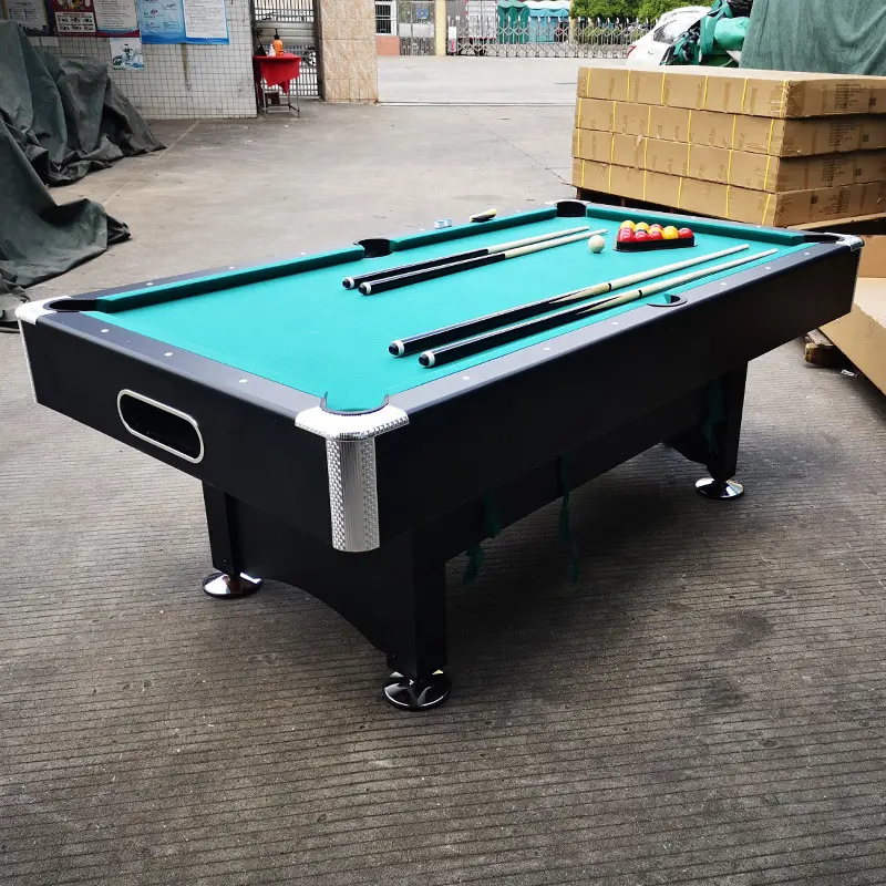 Table de billard intérieure en MDF de haute qualité Retour automatique à billes Table de billard américaine de 9 pieds