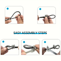 Système de poulie à câble en acier inoxydable robuste à longueur réglable YONGRUI avec colliers en U et poulie à fourreau pour kit de bricolage pour salle de sport à domicile