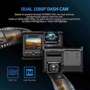 Caméra <span class=keywords><strong>de</strong></span> rétroviseur 4K WiFi ADAS avec enregistreur vidéo couleur double objectif, boîte noire GPS, écran LCD 2.0" et vision nocturne 1 an - Product Image 4