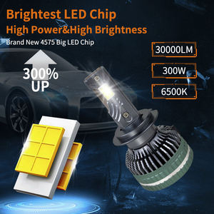 Bombilla LED para Faros Delanteros de Alta Potencia 200W 30000Lm OEM ODM, Luz para Auto H7 H4 H11 9005 9006 - Product Image 2