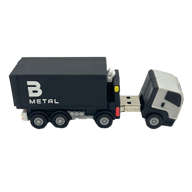 PVC Durable Cartoon 3D Lorry Truck Car Shape USB Flash Drive 4GB-32GB USB 2.0/3.0 F&C Brand Promotional Gift