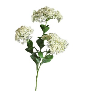 Fiore Artificiale di Ortensia a Tre Teste, Decorazione per la Casa, Realistico al Tatto, in Plastica Stampata a Iniezione K2889 - Product Image 5