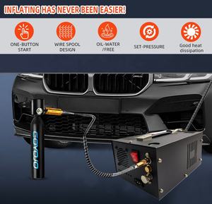 Compresseur d'air haute pression portable PCP 300 bars 12V alimenté en courant alternatif refroidi par air - Product Image 4