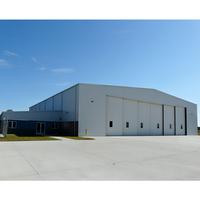 Hangar de construction en acier léger de conception moderne de haute qualité, hangars industriels préfabriqués, galvanisation à chaud, 1 an