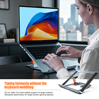 Support de tablette portable en aluminium avec logo personnalisé pour iPad, 6 vitesses, hauteur et angle réglables, pliable, pour bureau, maison, bureau