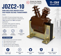 Transformateur de tension 12 kV JDZC2-10 en résine époxy pour distribution d'énergie en poste de commutation intérieur