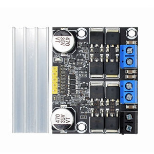 Módulo controlador de motor de CC de doble canal, control de velocidad PWM de 3-18 V y 10 A para aplicaciones de bajo voltaje - Product Image 2