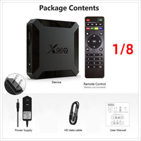X96Q Original Allwinner H313 Android 10 TV Box WiFi Interaction vocale Prise en charge multilingue HD Smart 8GB/16GB Garantie 1 an