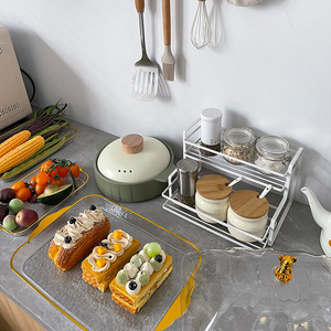 Plateau rectangulaire en mélamine jetable de style américain TGYW pour fruits, idéal pour la maison, le salon, la <span class=keywords><strong>table</strong></span> basse, l'hôtel, les fruits secs et les collations - Product Image 3