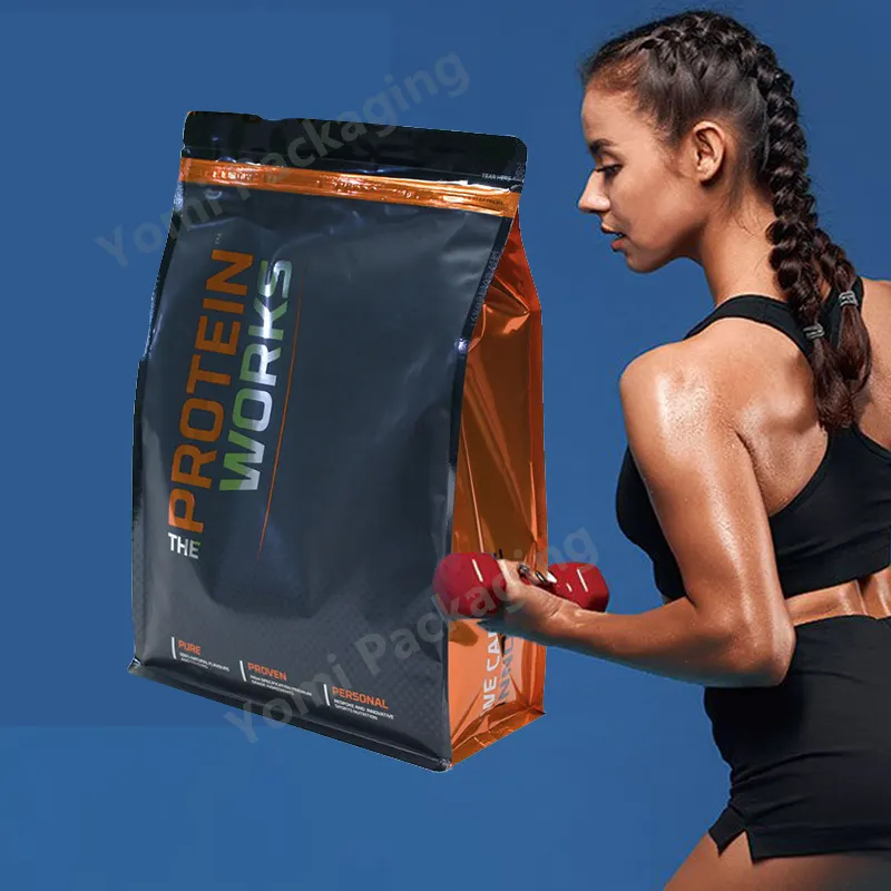 Túi Khóa Kéo Có Khóa Kéo Nhôm Chống Mùi Màu Đen Mờ 250G 500G 1Kg Tùy Chỉnh Cho Cà Phê Túi Đóng Gói Protein Whey