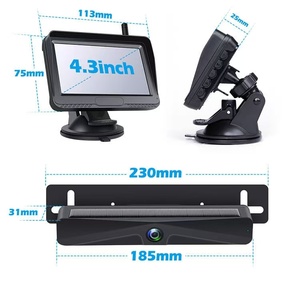 FWR-4.3S <span class=keywords><strong>4.3inch</strong></span> năng lượng mặt trời Máy ảnh không dây Kit Đối với xe - Product Image 4