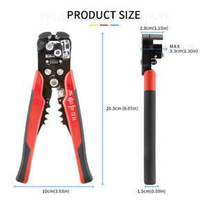 Pince à sertir en acier DIY, coupe-câbles, dénudeur de fils automatique réglable, pince multifonctionnelle pour dénuder et sertir, outil à main pour bornes - Product Image 6