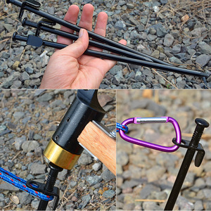 Piquets de sol 20 30 40cm, piquets de tente en métal pour le camping, outils de survie en plein air - Product Image 4