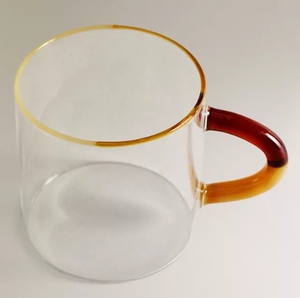 <span class=keywords><strong>Taza</strong></span> de Vidrio de Borosilicato Ámbar de Diseño Europeo con Costuras de Color Personalizadas de la Marca JY al por Mayor <span class=keywords><strong>para</strong></span> Uso en la Oficina y Viajes - Product Image 6
