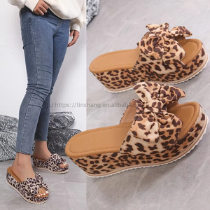 Summer New Fashion Trend Sandals for Women Factory Wholesale Outside Wear Flat High Heels Wedge Sandals for Spring Season - Product Image 1