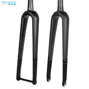 Fourche avant de vélo de route SeeMore 700C en fibre de carbone, axe traversant 100x12 mm, tige conique, frein à disque, légère et durable - Product Image 2