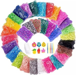 Kit de fabrication de bracelets en caoutchouc synthétique arc-en-ciel, jouets artisanaux faits à la main <span class=keywords><strong>pour</strong></span> enfants - Product Image 2