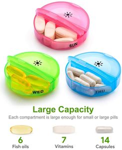 Monthly Pill Organizer 2 Times a Day Daily Pill Cases Large 4 Week <b>Tablet</b> <b>Container</b> - Product Image 2