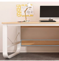 Table de travail pour 2 personnes, table de bureau, bureau d'ordinateur moderne en bois, bureau de direction