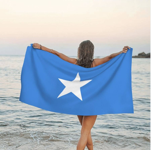Bandera de <span class=keywords><strong>Seychelles</strong></span> Toalla de playa de microfibra Toalla de baño de acuarela Toalla de playa sin arena Manta Toalla absorbente de secado rápido - Product Image 6
