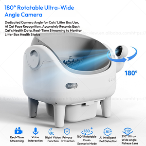 Elecpet Meilleure litière automatique pour chat avec caméra HD IA 1080P Reconnaissance des chats Style ouvert Sans odeur Litière automatique personnalisée pour chat - Product Image 3