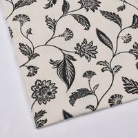 Tissu tricoté en soie de lait et élasthanne, léger, 150 GSM, respirant, à motif floral, extensible, pour housses de canapé et de chaise, directement de l'usine
