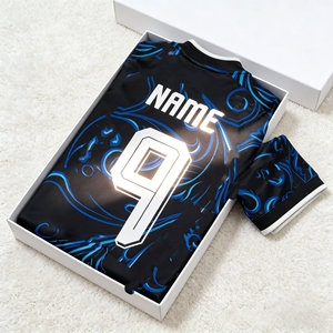 Maglia da Calcio Argentina Versione Thailandia N.9 Mondiale, Stile Away, Alta Qualità, Personalizzabile con Nome, per Tifosi - Vendita all'Ingrosso - Product Image 1