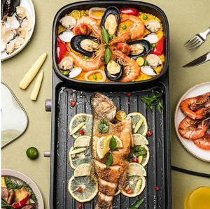 Parrilla Eléctrica Multifuncional Dos en Uno Directo de Fábrica con Olla Caliente y Barbacoa sin Humo - Product Image 5