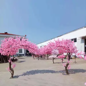 Hot Sale Artificial Cherry Flowers Tree Simulation Fake Peach Wishing Trees Art Ornaments and Wedding Centerpieces Decorations