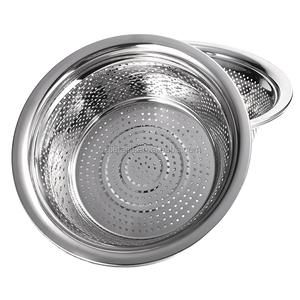 Cuisine pratique Passoire alimentaire en acier inoxydable Bols à mélanger pour <span class=keywords><strong>salade</strong></span> Passoires à fruits et légumes <span class=keywords><strong>Panier</strong></span> de vidange Filtre à tamis pour facile - Product Image 3