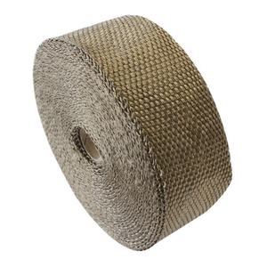 Enveloppe thermique en fibre de lave de titane pour collecteur d'échappement de qualité supérieure de 2 "x 50 '+ 6 attaches - Product Image 2