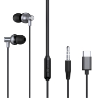 Câble audio Type-C pour écouteurs avec fonctions de contrôle audio (lecture/pause/appel), étanche IPX-4, longueur de cordon 1,2 m, vente en gros