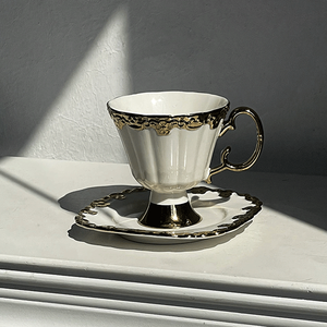 Luxury Middle East Gold Plated Tea <b>Cup</b> <b>Set</b> of 6 Turkish Coffee <b>Cup</b> and Saucer Tea Gift <b>Set</b> - Product Image 5