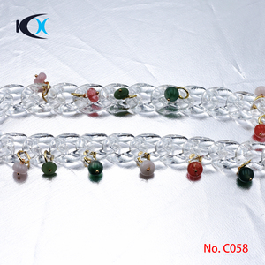 Acrilico Trasparente Sacchetto di Plastica Catena di Accessori Fai da Te in Resina Trasparente di Ricambio Del Sacchetto Della Cinghia per Borsa Della Spalla - Product Image 4