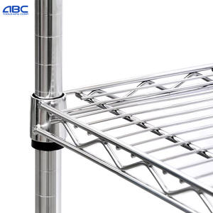 Abctools מודרני 5 שכבה ממתכת עם ארבעה גלגלים-מדפים נשלפים לפירות וסחורות - Product Image 5