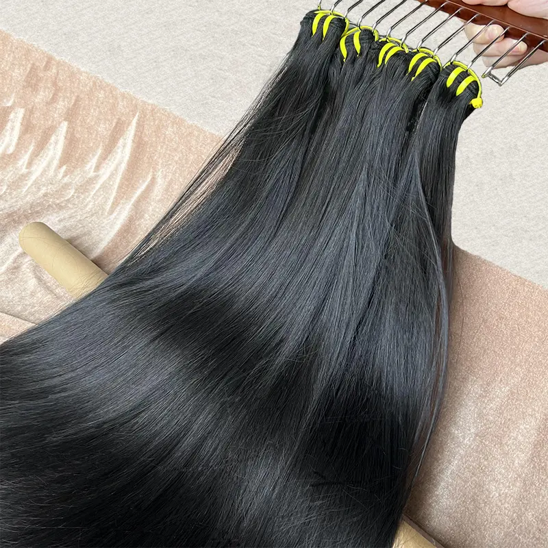 GDYhair Pacote de cabelo vietnamita virgem de vison cru, amostra de cabelo cru com cutícula indiana alinhada, cabelo humano virgem