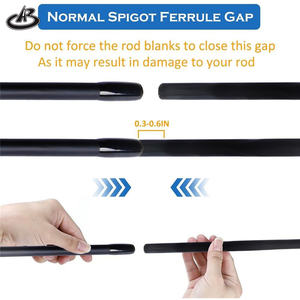 Canne à pêche en mer à deux sections Tonality, vente en gros, poignée droite/poignée pistolet, en fibre de verre - Product Image 2