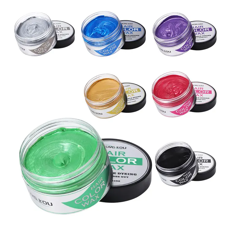 Create your own Unisex edge control hair coloring and hair styling strong hold temporary hair color wax