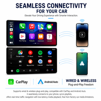 Autoradio Android 6,86 pouces pour Fiat 500 Abrath (2007-2015), CarPlay sans fil et Android Auto, navigation GPS, unité multimédia, Bluetooth