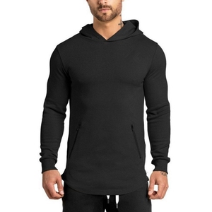 Felpa con Cappuccio da Uomo di Alta Qualità, Nuovo <span class=keywords><strong>Design</strong></span>, Vestibilità Slim, Maniche Raglan, Tasca con Zip - Product Image 1