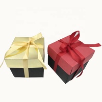 Boîte cadeau noire créative faite à la main, boîte cadeau pour album d'anniversaire, boîte surprise pour mariage ou Saint-Valentin