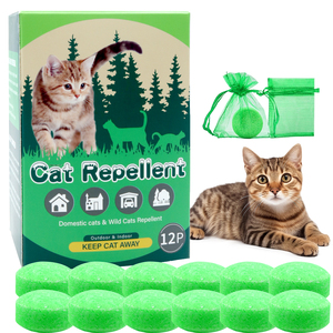 Lot de 10 répulsifs naturels pour chats - Huile de menthe poivrée et de camphre écologique pour extérieur, cuisine et salon - Dissuasion des chats toutes saisons - Product Image 2
