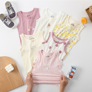 Gilet estivo grazioso stampato per bambini nuovo <span class=keywords><strong>canottiera</strong></span> traspirante a forma di I di piccole dimensioni - Product Image 1