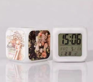 <span class=keywords><strong>Anime</strong></span> Colorful Student Petit Cadeau Couleur Changeante Veilleuse Réveil - Product Image 4