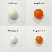 Bloques de Construcción Compatibles ABS de 40 Piezas, Balón de Fútbol, Aro de Baloncesto, Juguetes Deportivos MOC, DIY, 0-3 Meses